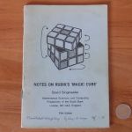 Notes on the 'Magic Cube' 5th edition